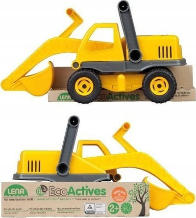 Lodër eskavator KSM Toys Lena ECO, material bio, për kalamaj 2+