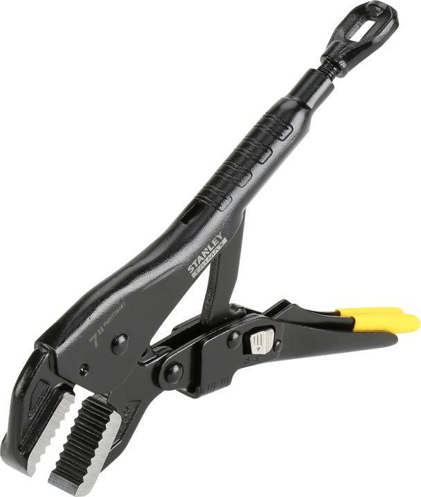 Pinca bllokuese Stanley Fatmax FMHT0-75467, 180mm, nofulla të drejta, metalike