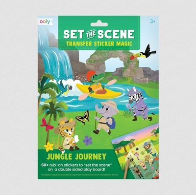 Set ngjitëse krijuese Melissa and Doug Jungle Journey, skena me xhungël, për fëmijë 3+ vjeç, shumëngjyrësh
