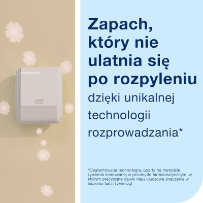 Dispenzer aromatizues Tork Constant A3, për ajrosje të vazhdueshme, montim në mur, i bardhë