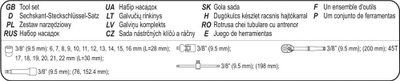 Set vegla puna Sthor (58661), 22 copë