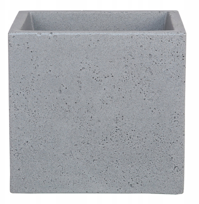 Vazo plastike Scheurich C-Cube, 38x38 cm, naltësi 33 cm, gri Stony