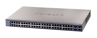 Switch rrjeti NETGEAR GS748Tv6, 48 porta Gigabit, i menaxhueshëm L2 L3 L4, i zi gri
