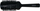 Furçë rrumbullake flokësh OSOM Professional OSOM01410, 53 mm, qime najloni, gri
