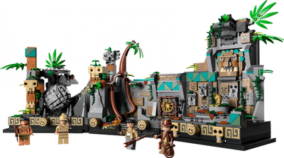 Lodër ndërtuese LEGO Indiana Jones Temple of the Golden Idol 77015, set ekspozimi, për të rritur, shumëngjyrësh