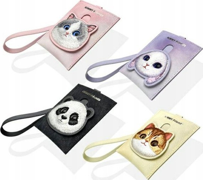 Портфељ ILike Nimmy Card Wallet Big Eyed Pet 2.0 Cat, за картички, розов