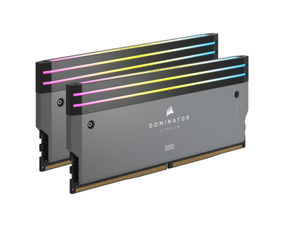 Memorie RAM CORSAIR Dominator Titanium CMP64GX5M2B6000Z30, 64GB DDR5, 6000MHz CL30, e zezë