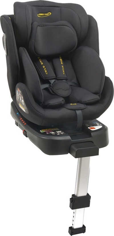 Sedilje makine SUMMER BABY Como I-Size, rrotulluese 360°, me këmbë stabilizuese, e zezë