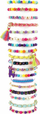 Set krijues Make It Real Bracelets Jewellery Studio, 872 pjesë, deri 50 byzylykë, shumëngjyrësh