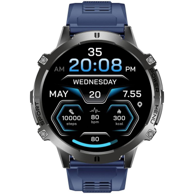 Ora e mençme Gravity GT42 2, AMOLED 1.73", Bluetooth 5.3, e zezë