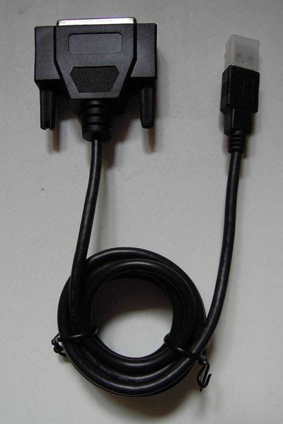 Kabllo USB PremiumCord USB A në DB25, 1 m, e zezë