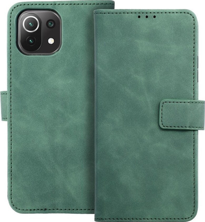 Kapak telefoni Forcell Tender Book, për Xiaomi Redmi Note 10 Pro Max, lëkurë eco, jeshil