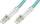 Kabllo fibër optike Digitus DK-2533-01-4, Patch Cord OM4, 1m, e gjelbër