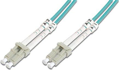 Kabllo fibër optike Digitus DK-2533-01-4, Patch Cord OM4, 1m, e gjelbër