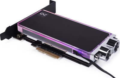 Ftohës me ujë Alphacool Core M.2 NVMe PCIe 4.0, me drita RGB, i zi