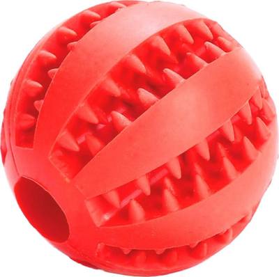 Top lodër për qen AG684H, silikon, 5 cm, i kuq