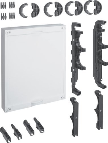 Сет за монтажа за шини PE/N Hager Univers N HC, 300x250mm, IP30, бел