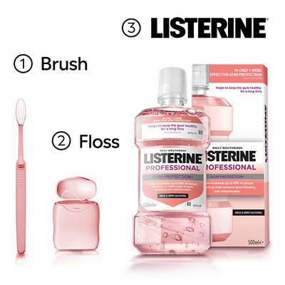 Larës goje Listerine Professional Gum Protection+, 500 ml