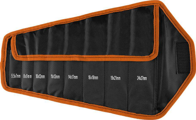 Set çelësash të hapur Neo Double-Ended, super të hollë 3mm, 8 copë me çantë beze