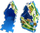 Puzzle për dysheme Track, 9 copa, jeshile edhe blu