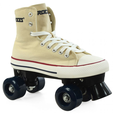 Patina me rrota Roces Chuck Classic, kanavacë, rrota PVC, krem