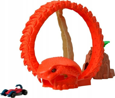 Патека за трки Teamsterz Serpent Strike, со возило Beast Machines, за деца
