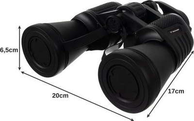 Бинокул Trizand 10x50 mm, поле на видливост 168 m, црни