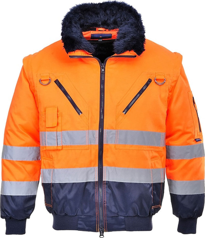 Xhaketë pune Portwest PJ50, high visibility, e izoluar 3 në 1, portokalli