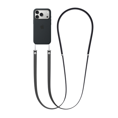 Apple Crossbody Strap, Black