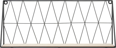 Raft muri Atmosphera, 48 x 12 cm, dru me metal, i zi