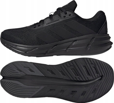 Atlete vrapimi Adidas Questar 3 M ID6316, për burra, të zeza
