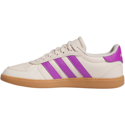 Atlete Adidas Breaknet Sleek IH5420 për goca, lëkurë sintetike, taban gome, të bardha me rozë