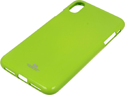 Kllëf telefoni Mercury Jelly për iPhone XS Max, TPU i butë, ngjyrë lime