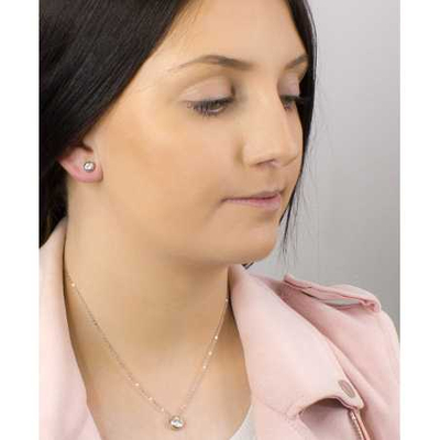 Set bizhuterish Beneto AGSET191R, argjend 925, zirkon, ngjyrë argjendi