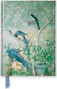 Fletore xhepi Flame Tree John James Audubon Pair of Magpies, faqe me vija, kapak metalik i gjelbër