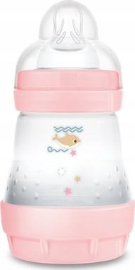 Biberon MAM Perfect Start Sealife, anti-kolik, 160ml, rozë