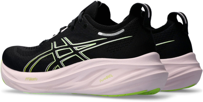Патики за трчање ASICS GEL-NIMBUS 26 за жени, амортизација GEL, горен дел мрежа, црни