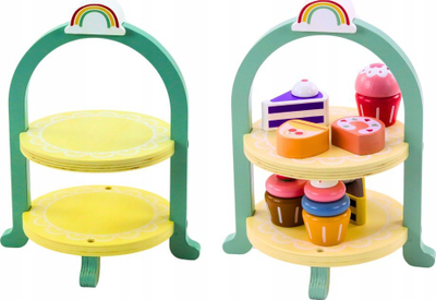 Set ëmbëlsirash LeanToys, prej druri, shumëngjyrësh