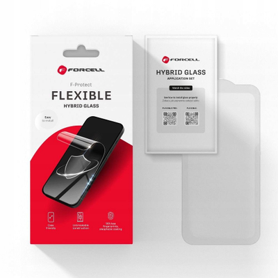 Xham mbrojtës Forcell Flexible Nano Glass për Samsung Galaxy S24 FE, transparent