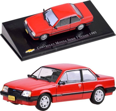 Maket makine Chevrolet Monza Serie I Sedan 1985, metal, shkallë 1:43, i kuq