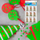 Ornamente vetëngjitëse dekorative Craft With Fun Reindeer 3D, set 9 copë, për Krishtlindje, shumëngjyrëshe