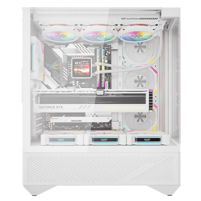 Kasë Darkflash Case DY460, Mid-Tower, e bardhë