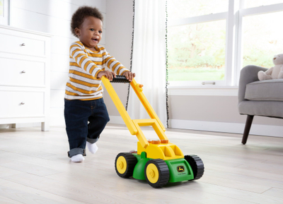 Lodër kositëse bari TOMY John Deere, me zëra, jeshile e verdhë