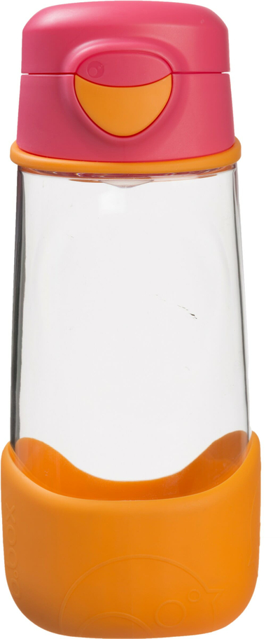 Shishe sportive b.box Tritan, 450ml, me gryka silikoni, lemon twist