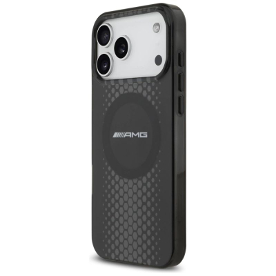 Mbrojtëse telefoni Mercedes AMG Double Layer MagSafe për iPhone 17 Pro Max, transparente, e zezë
