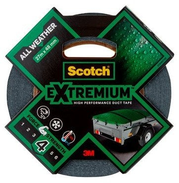 Shirit ngjitës Scotch Extremium Duct Tape All Weather, 27m, 48mm, gri