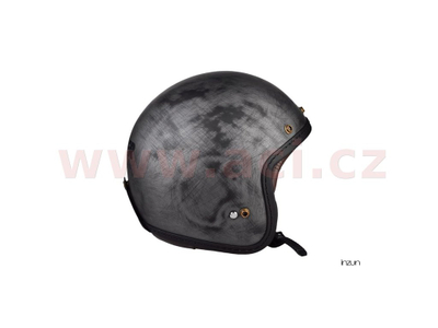 Helmetë moto Mambo Evo Cafe Racer Lazer, e hapur, vizor dielli, imitim alumini