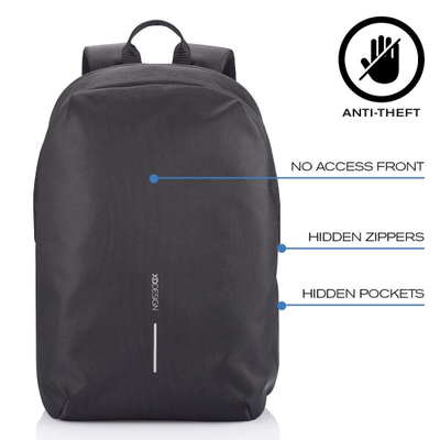Shpinore anti-vjedhje XD Design Bobby Soft, 15.6", 16L, e zezë