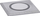 Spot tokësor Paulmann Ground Recessed Luminaire House, LED 2W, 3000K, çelik inox katror
