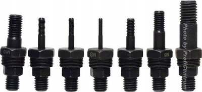 Set pistoletë për arra rivi 3 në 1, M3‑M12, 13 pjesë, i zi